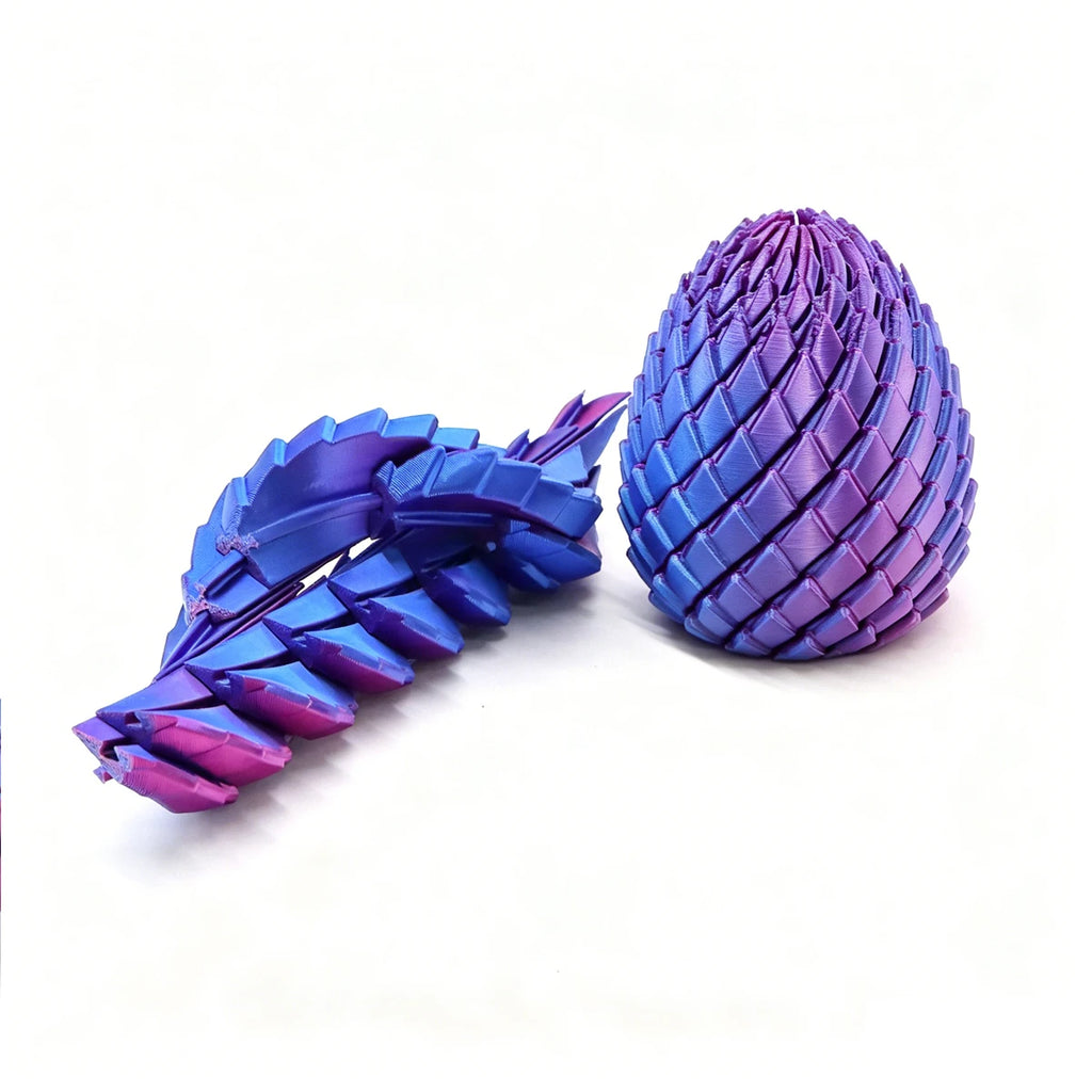 NEW 3D Printed Spiral Fidget Dragon Egg Mini Anti Stress Toy Expandable Sensory Stress Relief Decompression Toy Desktop Decor