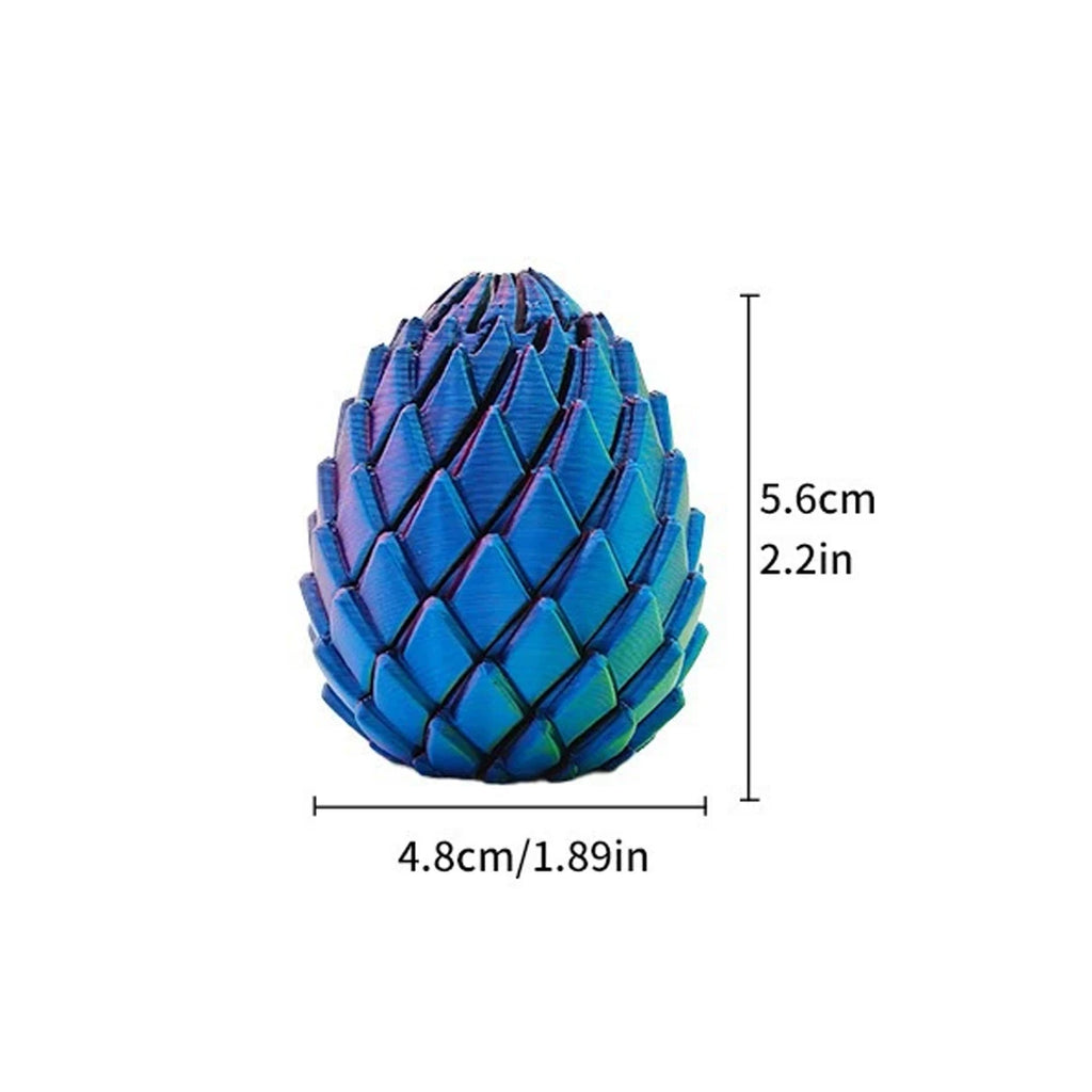 NEW 3D Printed Spiral Fidget Dragon Egg Mini Anti Stress Toy Expandable Sensory Stress Relief Decompression Toy Desktop Decor