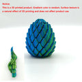 NEW 3D Printed Spiral Fidget Dragon Egg Mini Anti Stress Toy Expandable Sensory Stress Relief Decompression Toy Desktop Decor