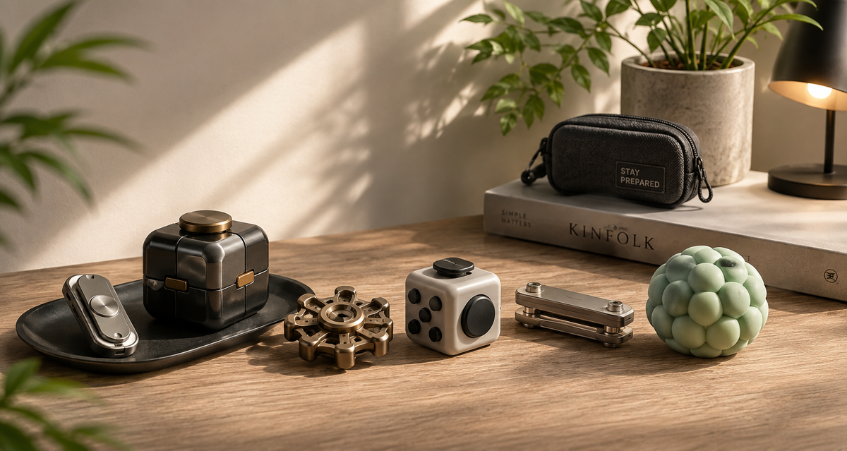 A curated collection of tactile desk gadgets and everyday finds