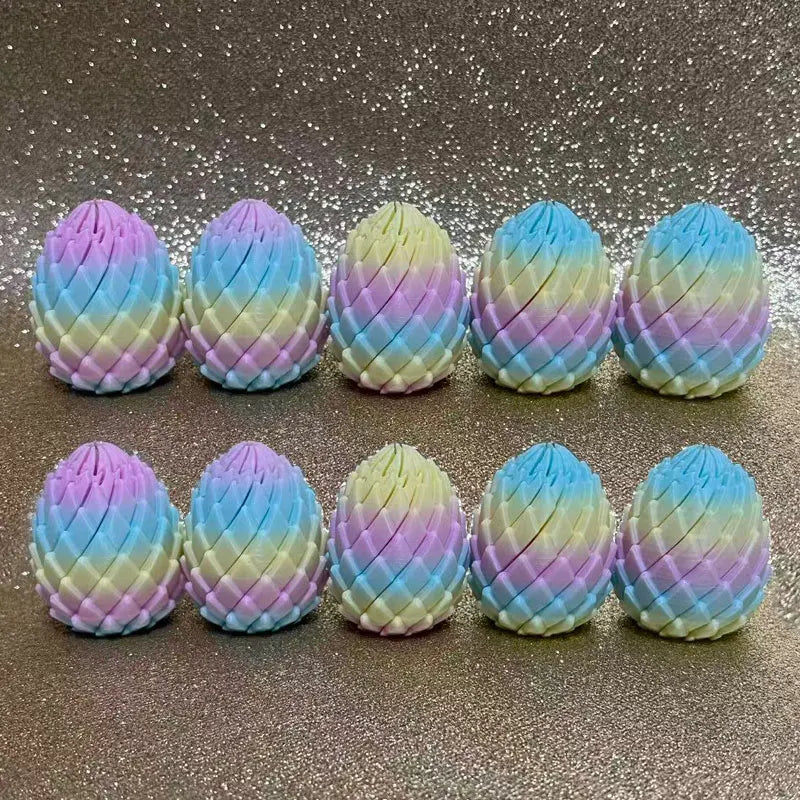 Ten Rainbow Twist Dragon Eggs