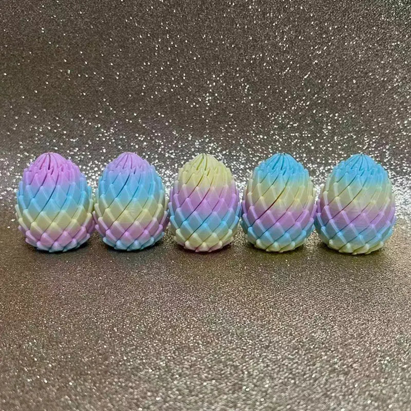 Five Rainbow Twist Dragon Eggs