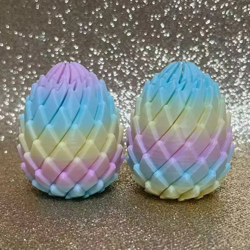 Two Rainbow Twist Dragon Eggs