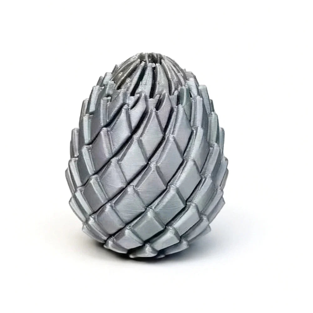 Silver Twist Dragon Egg